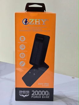 ZHY 20000mAh Solar Power Bank, model ZHY-P10 / Z-C206