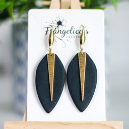 Modern Willow Leaf - Matte Black
