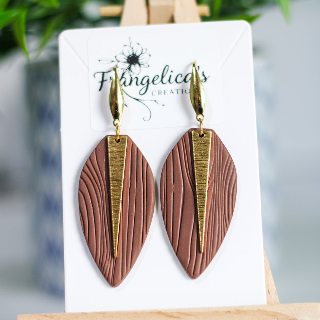 Modern Willow Leaf - Brown