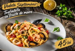 Tagliatelle cu fructe de mare