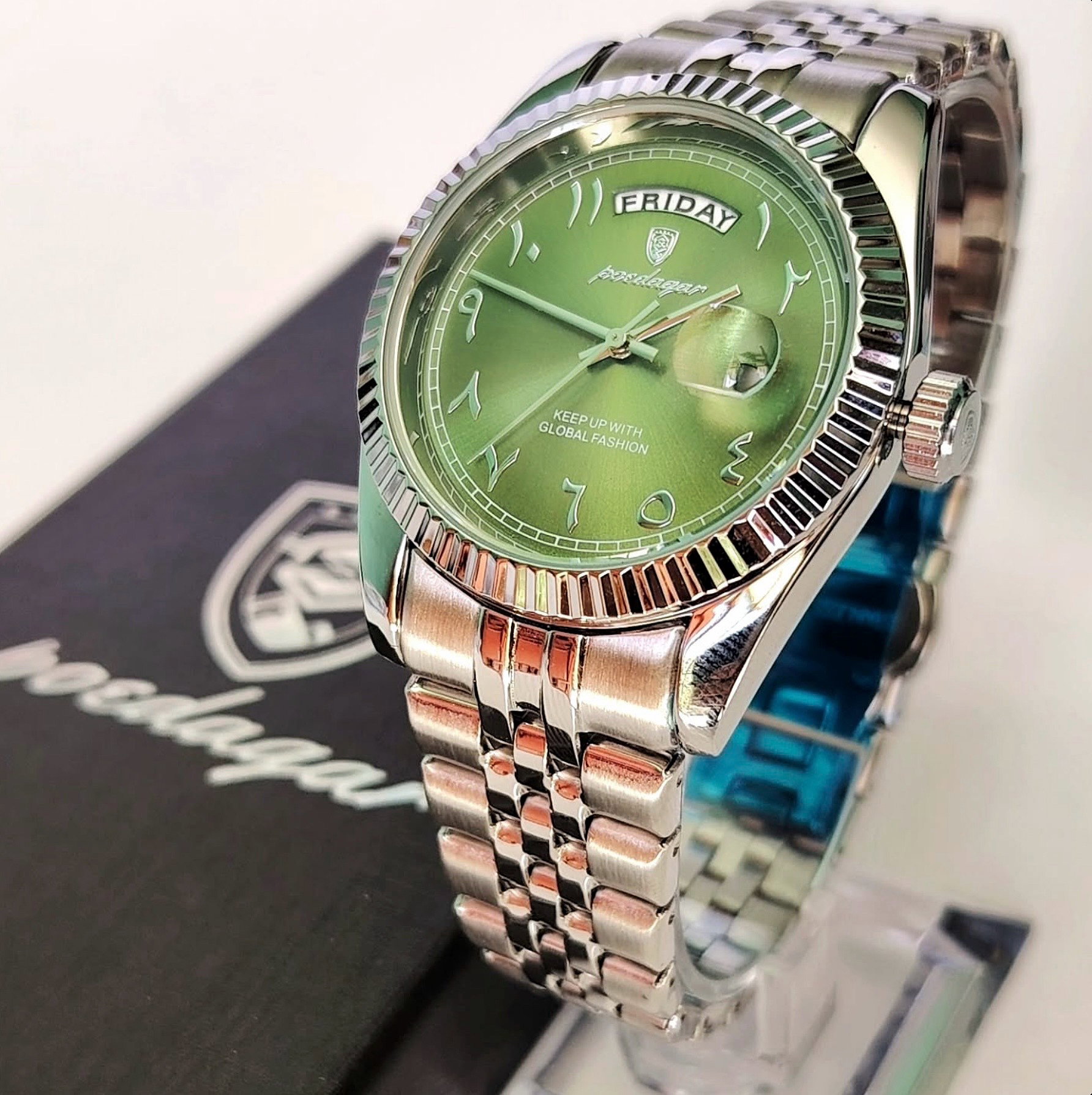 Poedagar Day-Date Arabic Olive_1