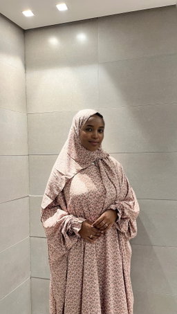 Floral Viscose Isdal - Dusty Rose