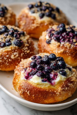 Blueberry Crumble Bun