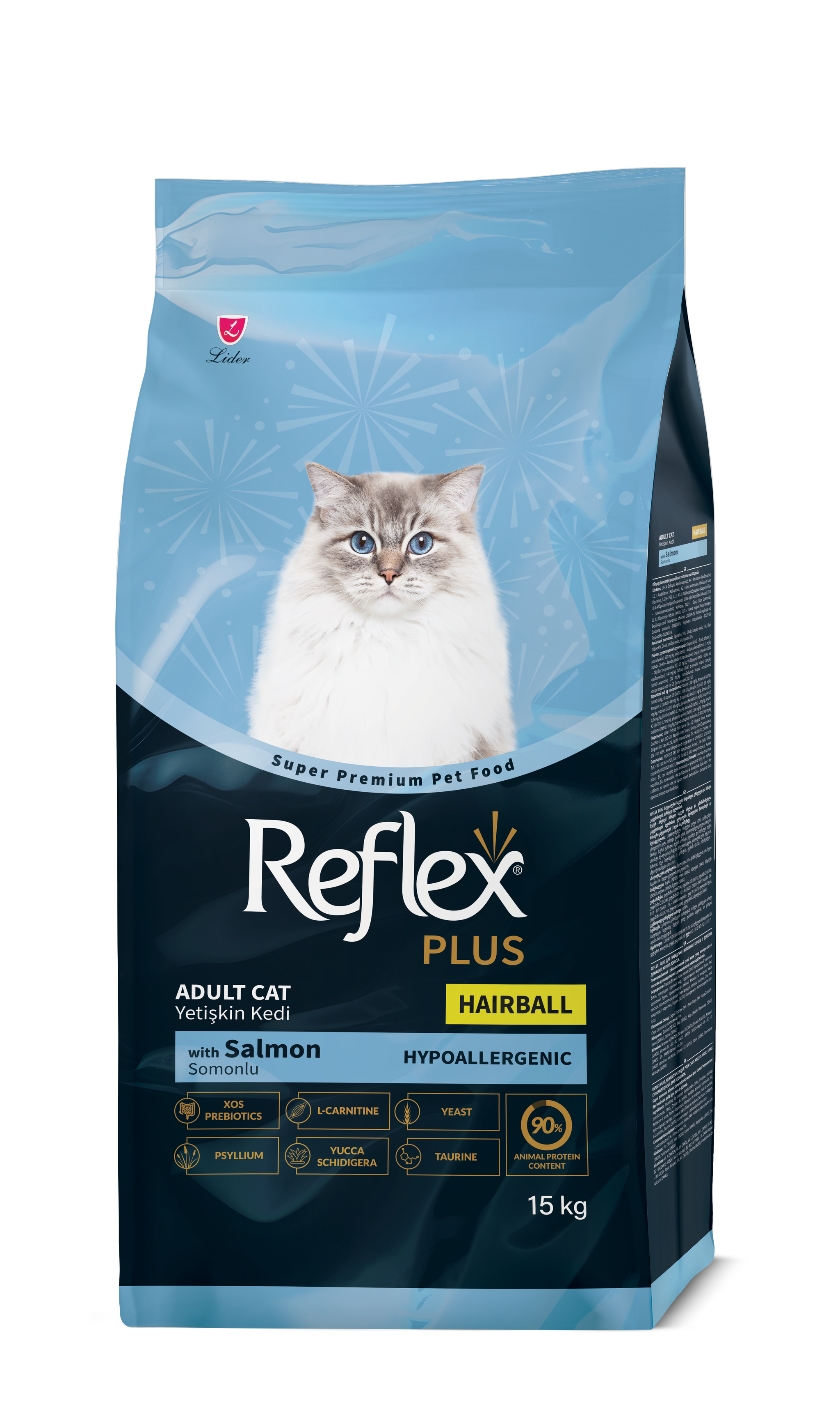 Reflex Plus Adult Cat Food (Hypoallergenic) - 15kg_2