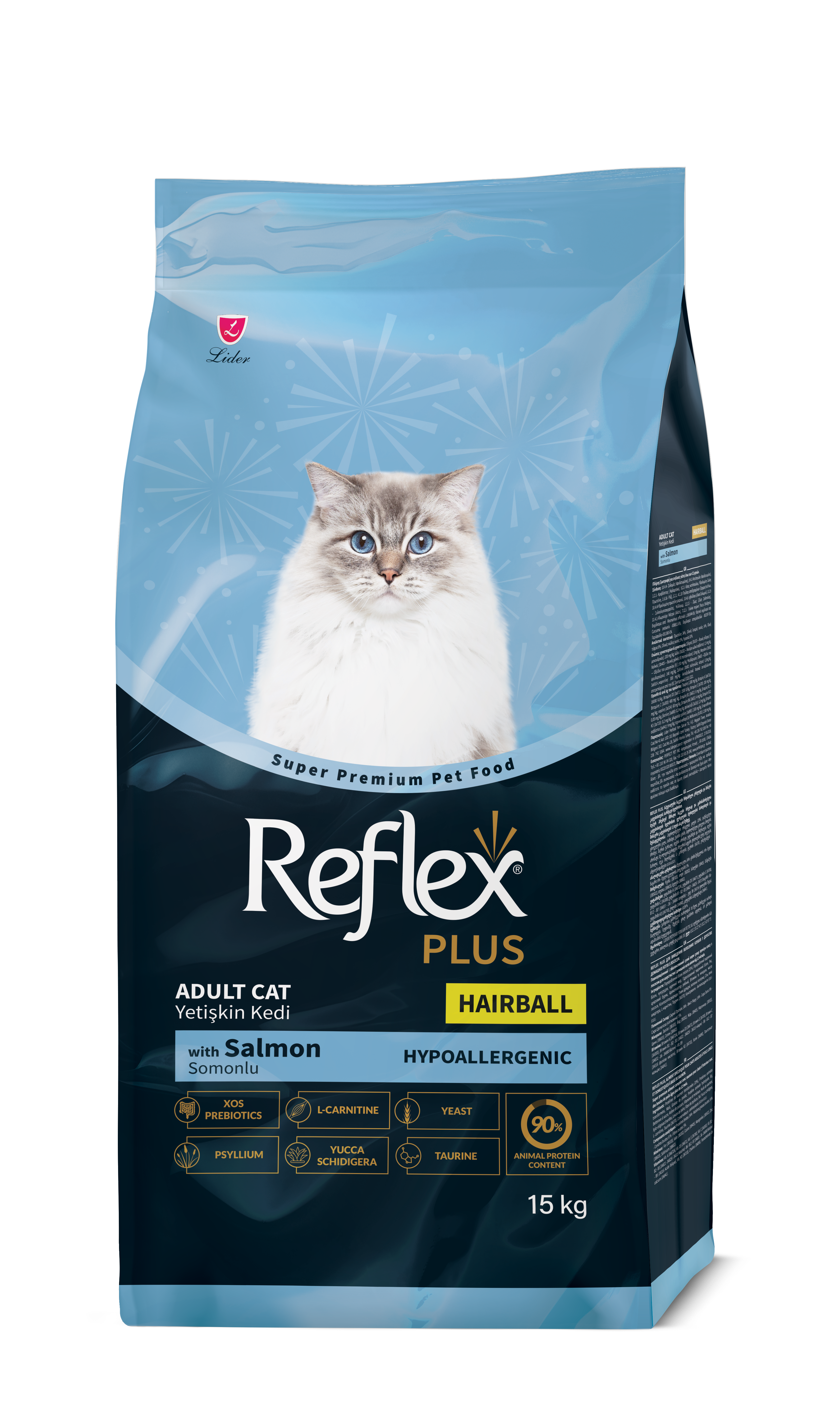 Reflex Plus Adult Cat Food (Hypoallergenic) - 15kg_2