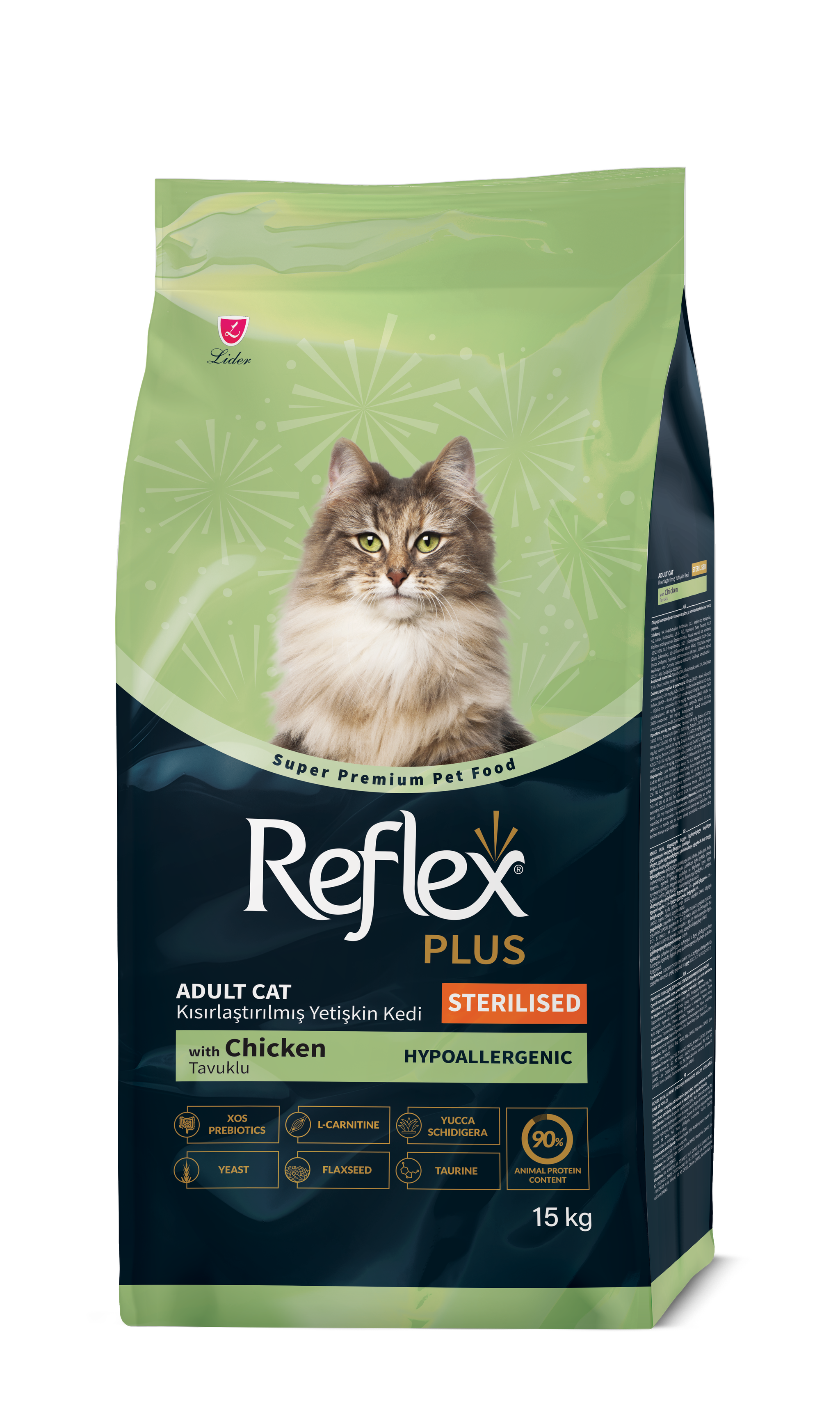 Reflex Plus Adult Cat Food (Hypoallergenic) - 15kg_1