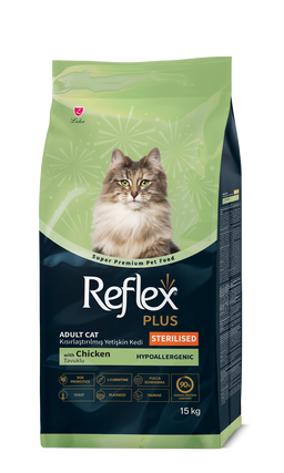 Reflex Plus Adult Cat Food (Hypoallergenic) - 15kg