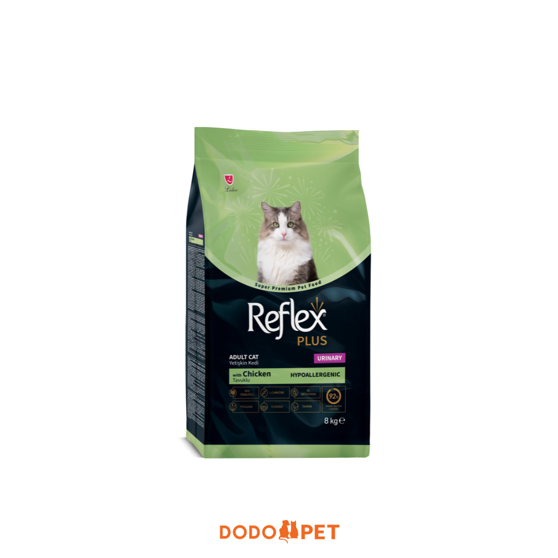 Reflex Plus Adult Cat Urinary with Chicken (Hypoallergenic) - 8kg_0
