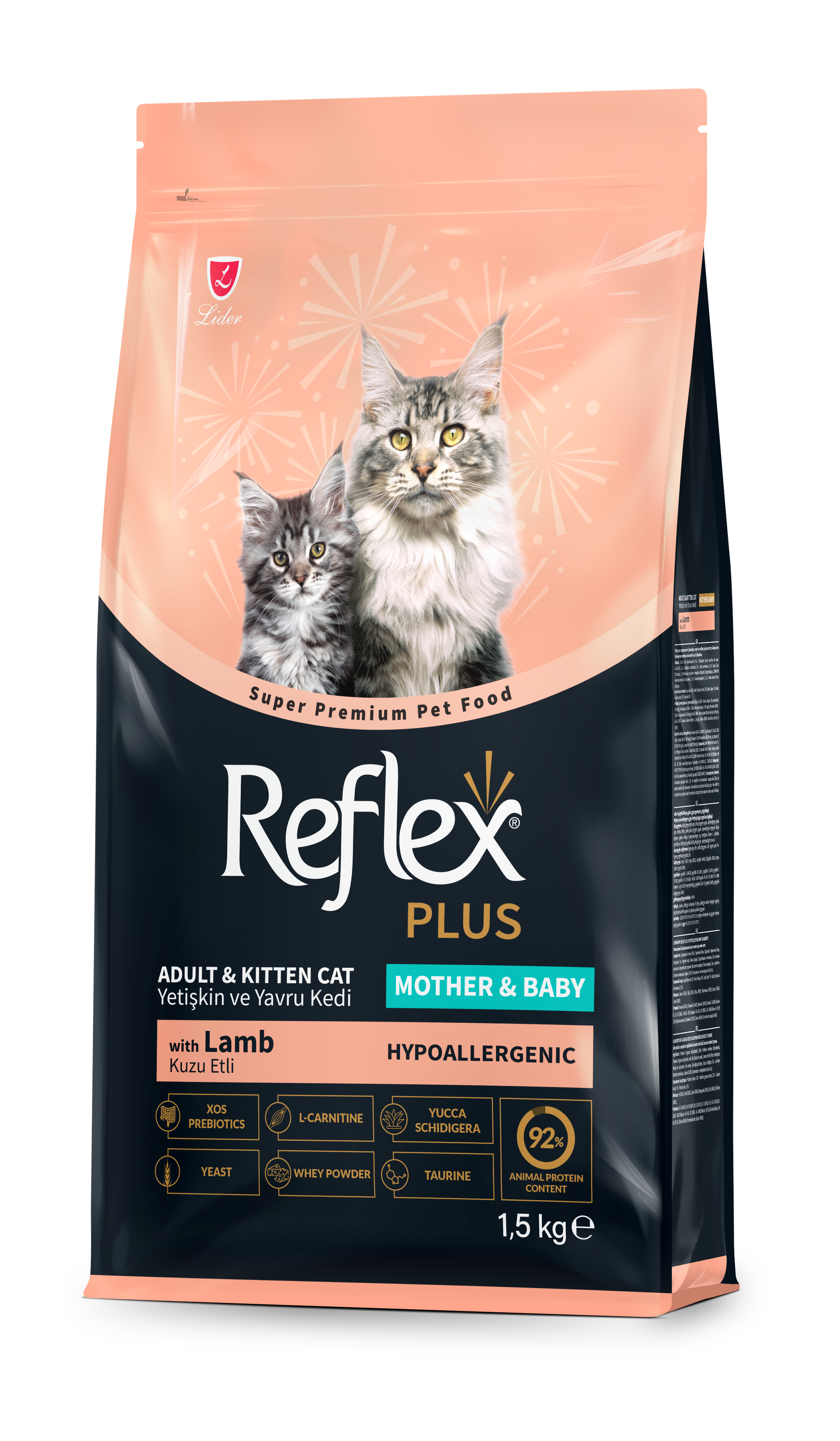 Reflex Plus Adult & Kitten Cat Mother & Baby with Lamb (Hypoallergenic) _1