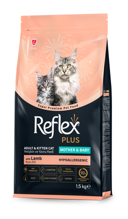 Reflex Plus Adult & Kitten Cat Mother & Baby with Lamb (Hypoallergenic) 