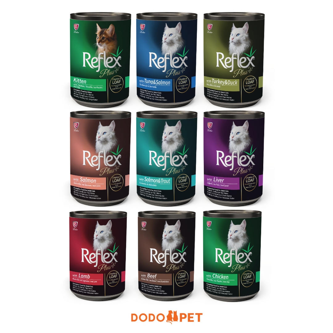 Reflex Plus Wet Cat Food Can 400G (Chunks in Loaf)