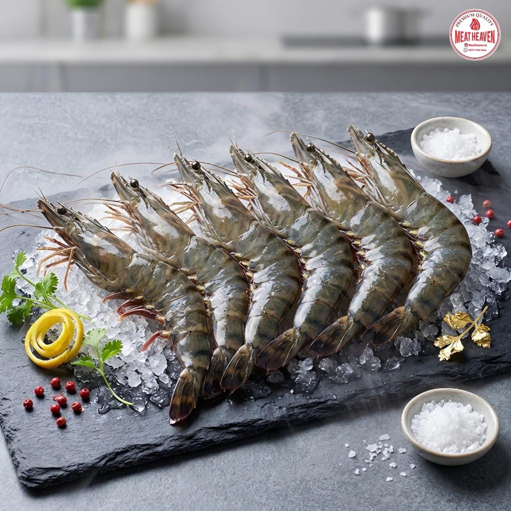 Fresh Udang Pancet / Tiger Prawn Uk. 35-40 (500gr)