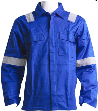 Single sleeve welding Jacket with Ref - Blue