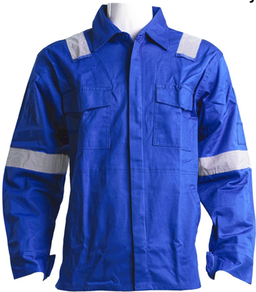 Single sleeve welding Jacket with Ref - Blue