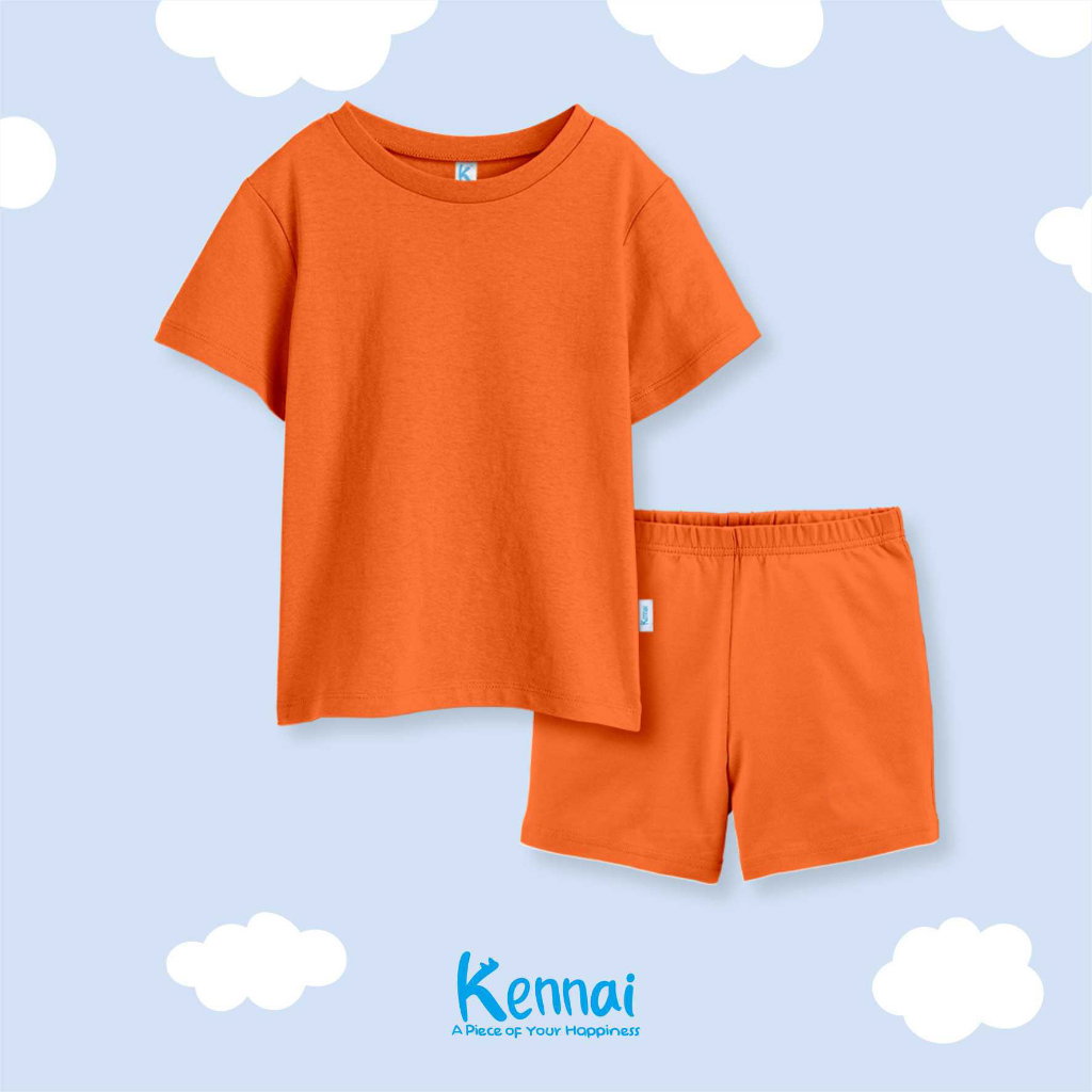 SETELAN PENDEK POLOS ORANGE_0