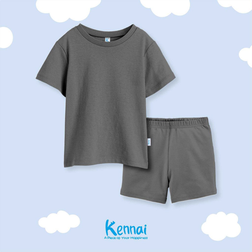 SETELAN PENDEK POLOS OLD GREY_0