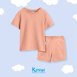 SETELAN PENDEK POLOS YOUNG PEACH