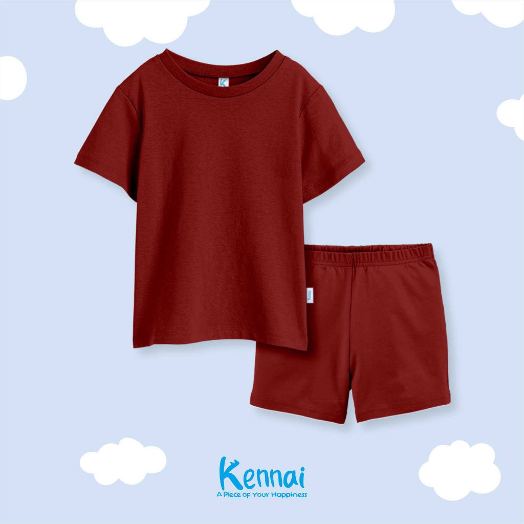 SETELAN PENDEK POLOS MAROON_0