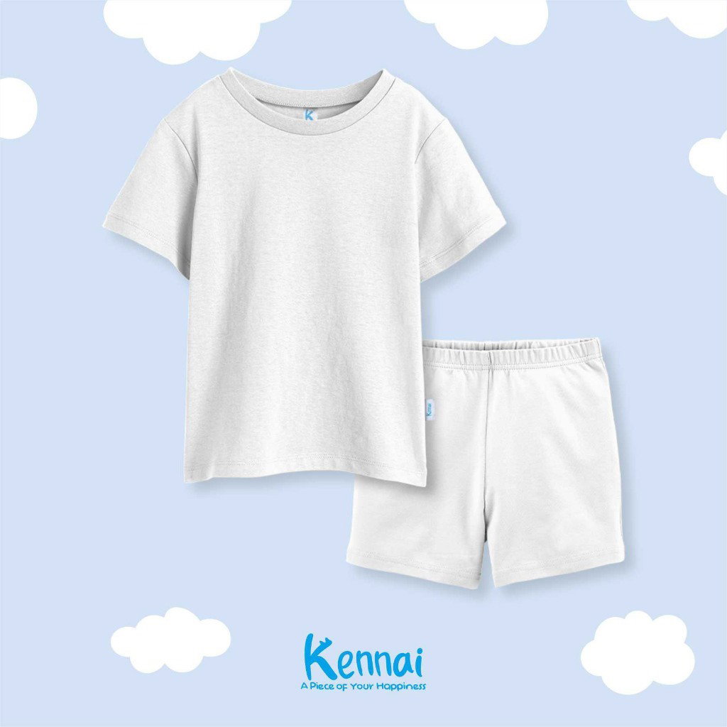 SETELAN PENDEK POLOS WHITE
