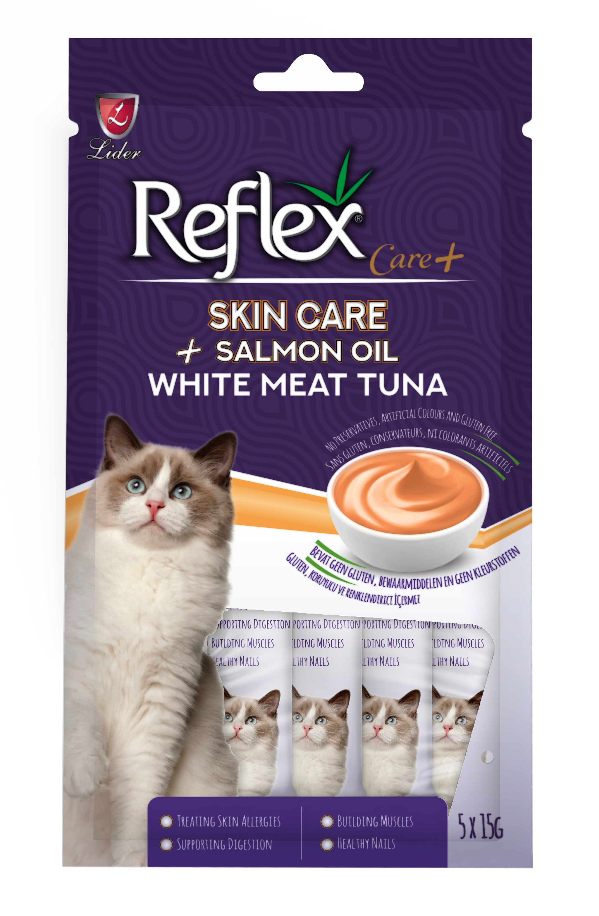 Reflex Care+ Functional Cat Treats - 5x15g_3