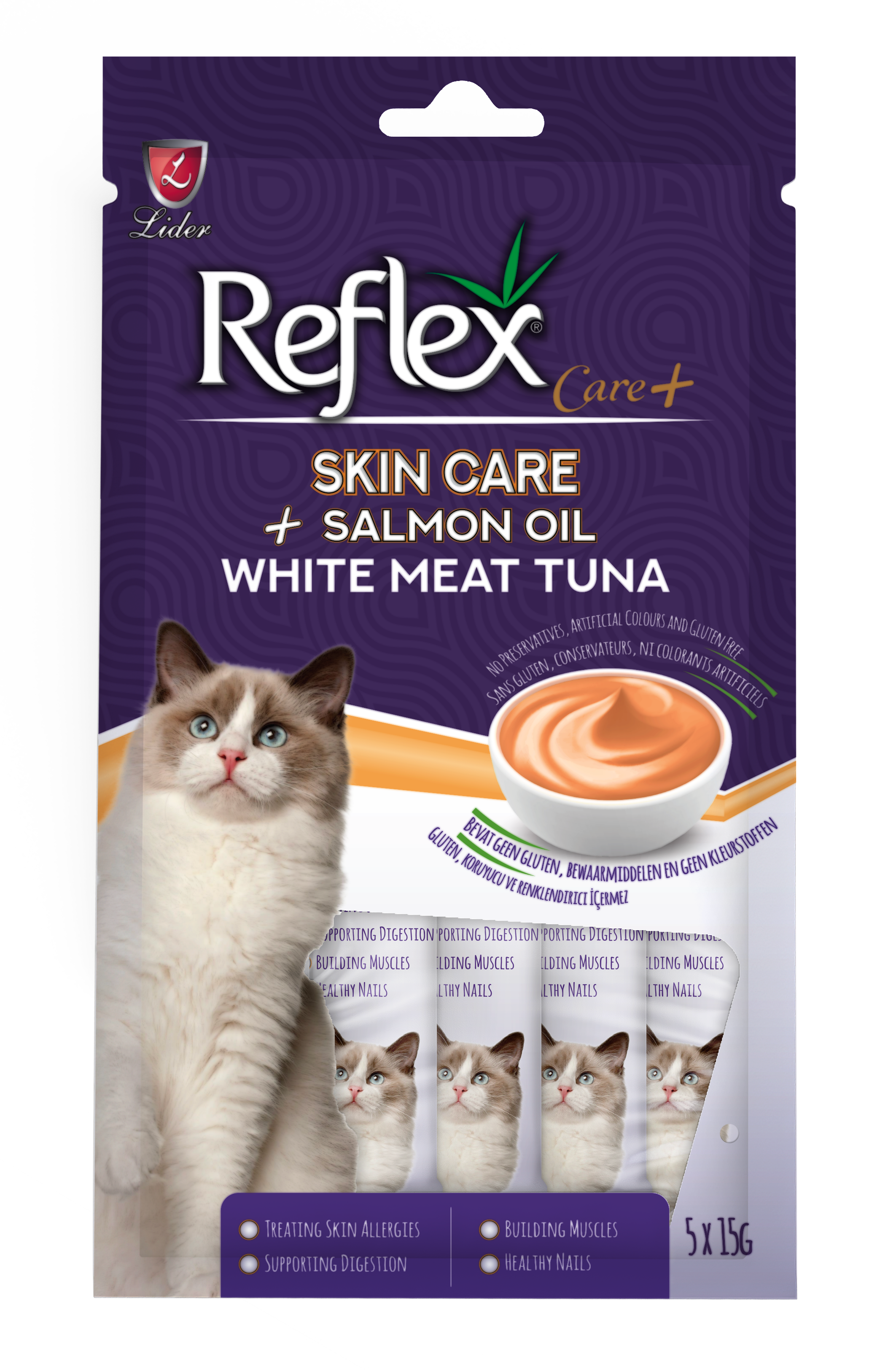 Reflex Care+ Functional Cat Treats - 5x15g_3