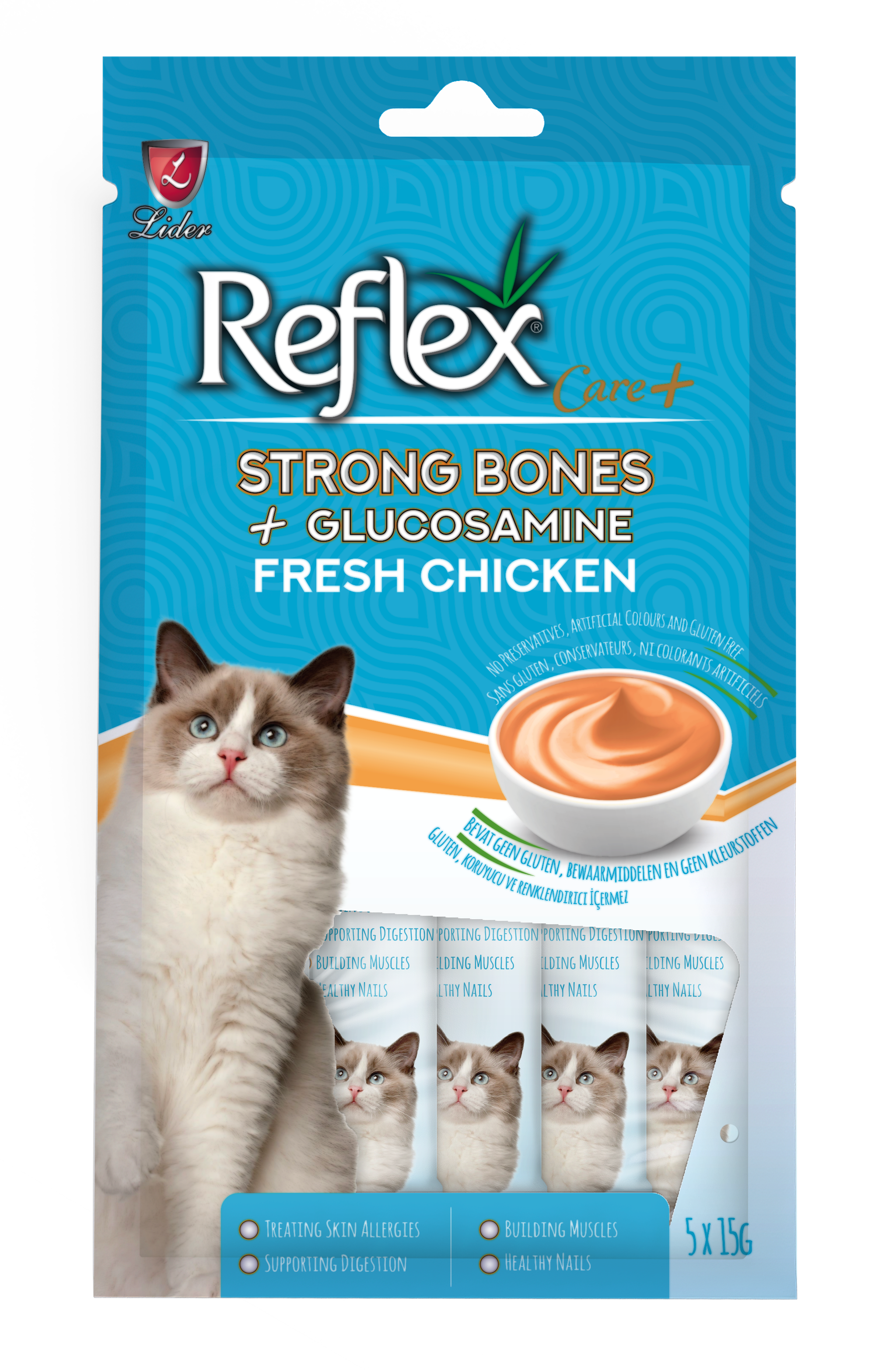 Reflex Care+ Functional Cat Treats - 5x15g_6