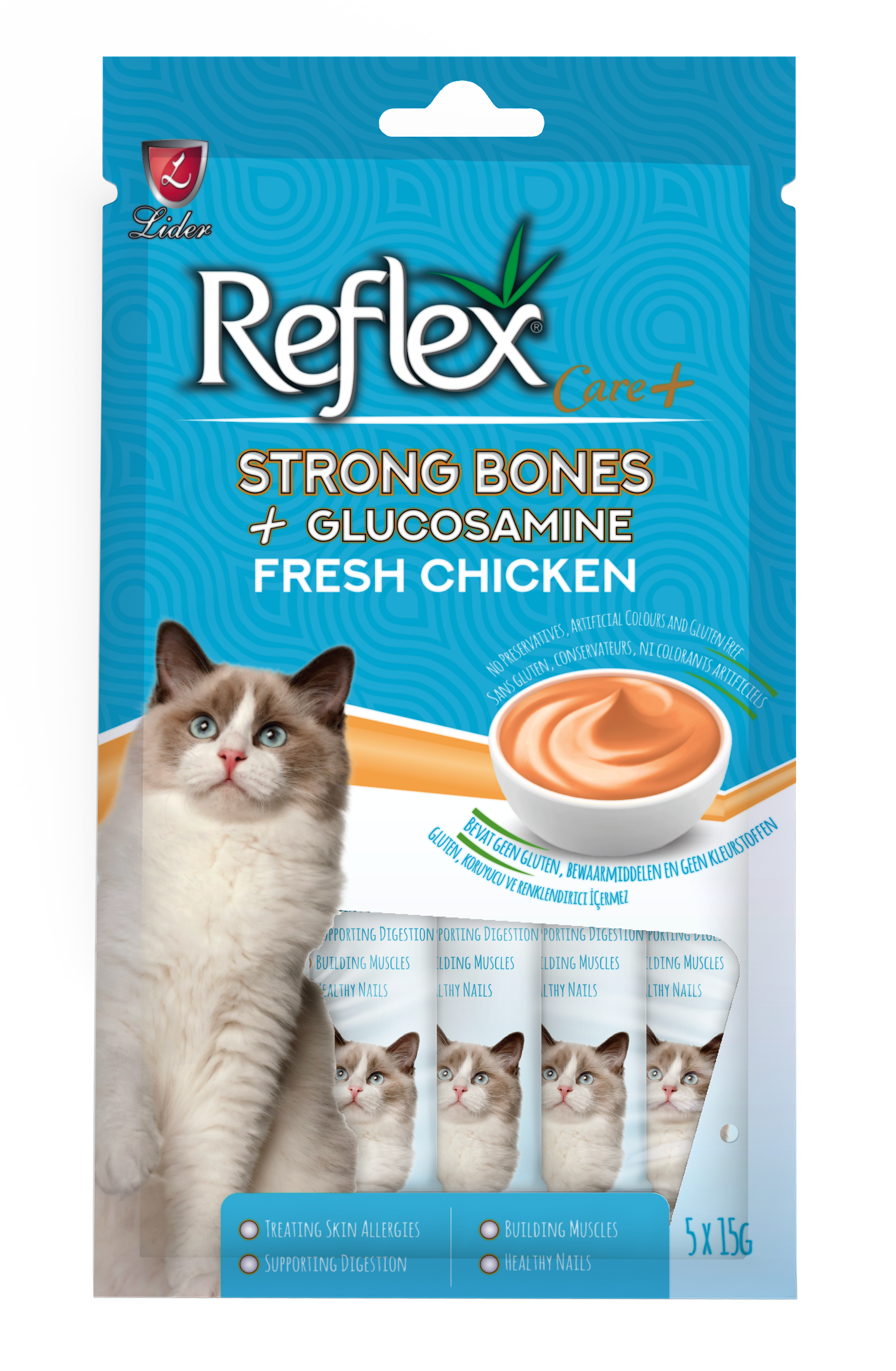 Reflex Care+ Functional Cat Treats - 5x15g_6