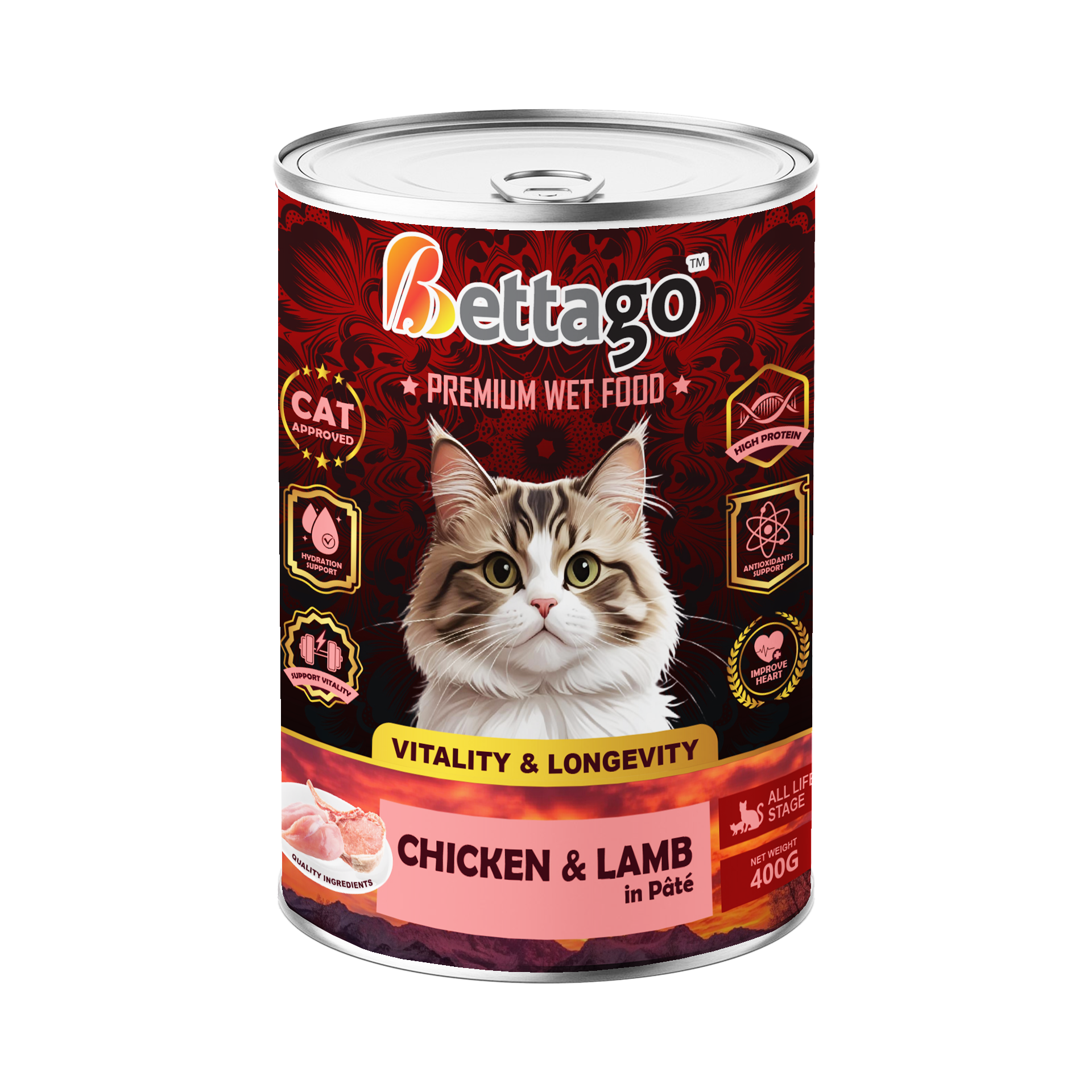 Bettago Premium Wet Cat Food (Pâté) - 400g_3