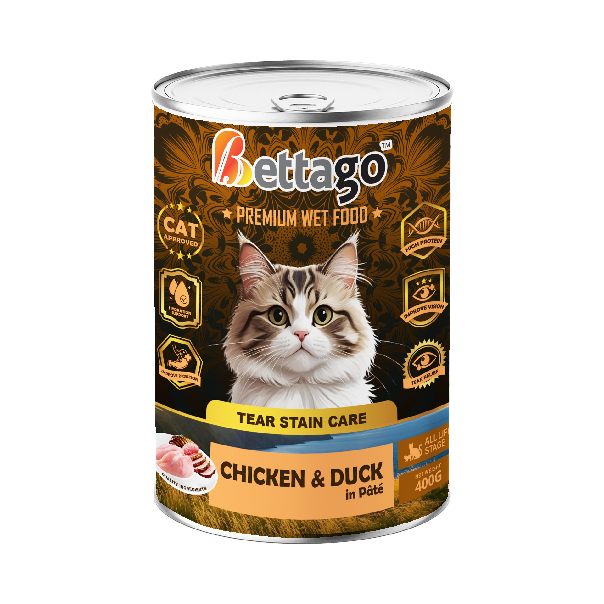 Bettago Premium Wet Cat Food (Pâté) - 400g_4