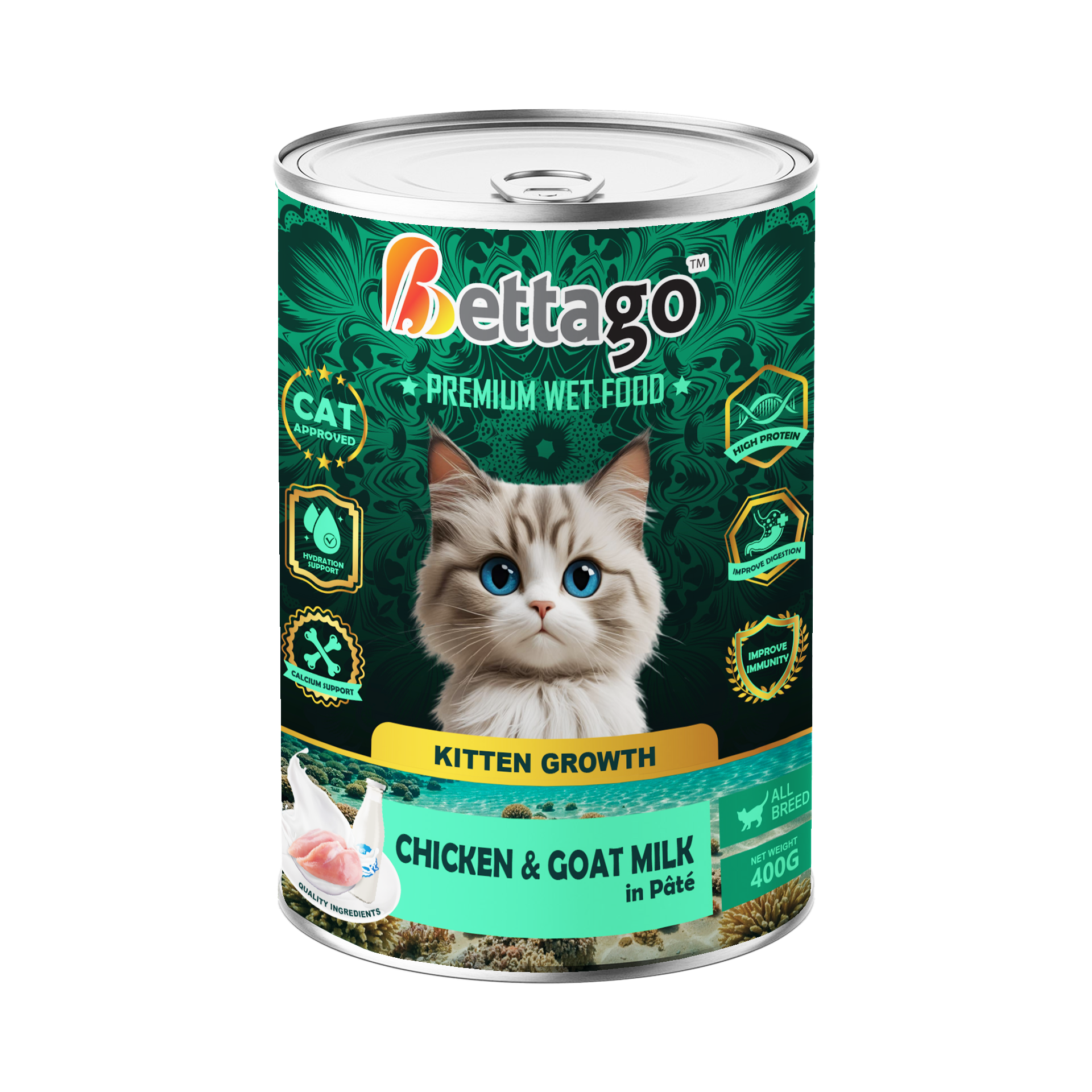 Bettago Premium Wet Cat Food (Pâté) - 400g_7