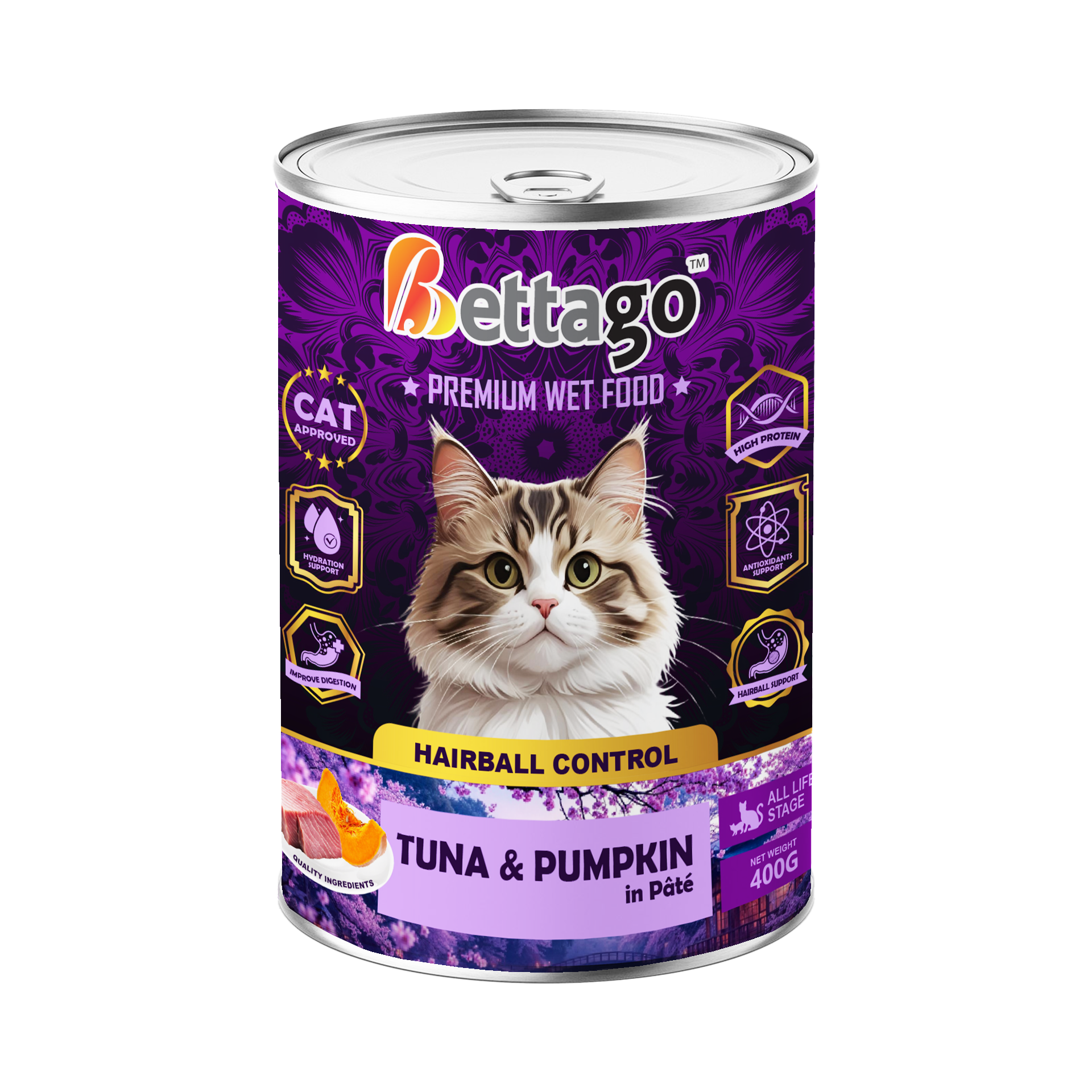 Bettago Premium Wet Cat Food (Pâté) - 400g_8