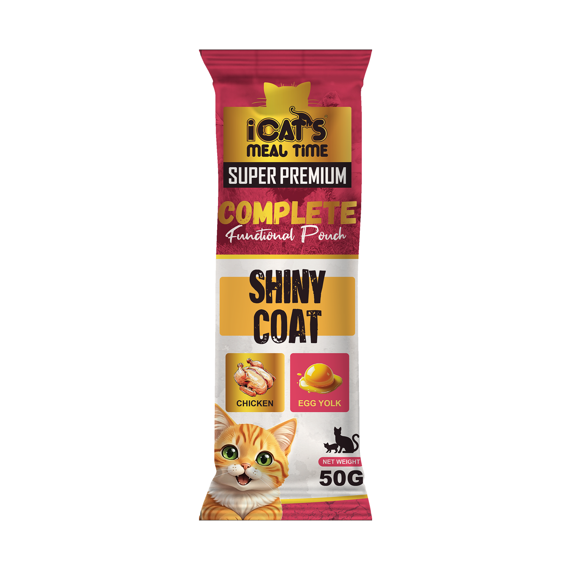 iCat's Meal Time Super Premium Complete Functional Pouch Cat Food - 50g_3