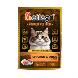 Bettago Premium Wet Cat Food (Pâté) Pouch - 70g