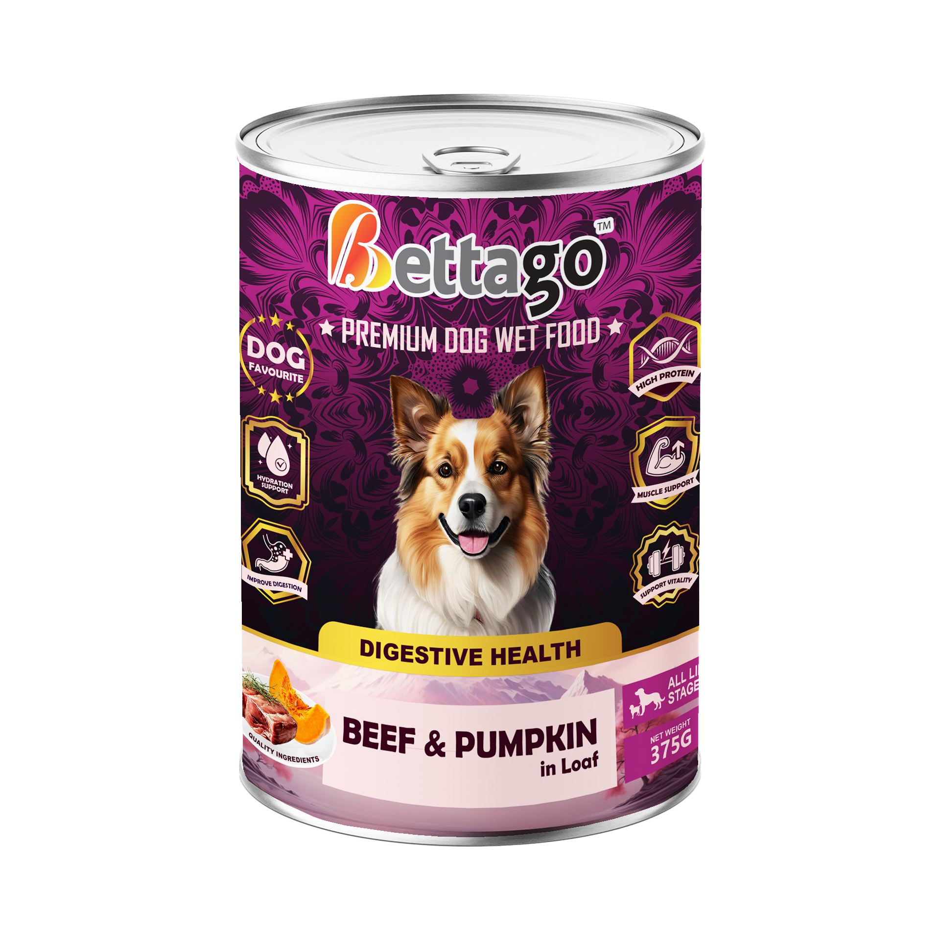 Bettago Premium Dog Wet Food (Loaf) - 375g_3