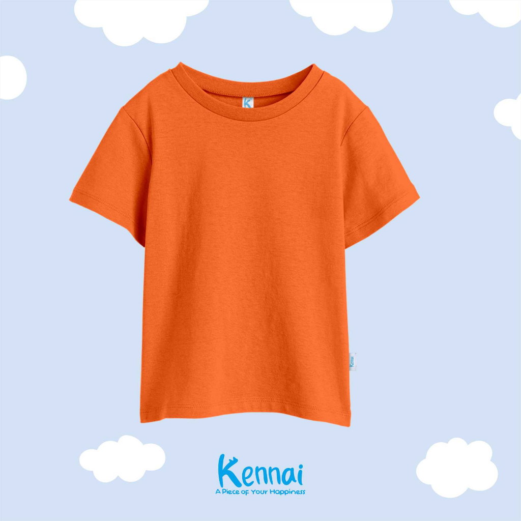 KAOS ATASAN PENDEK POLOS ORANGE