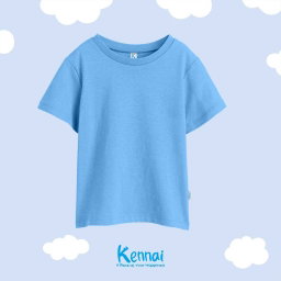 KAOS ATASAN PENDEK POLOS BABY BLUE