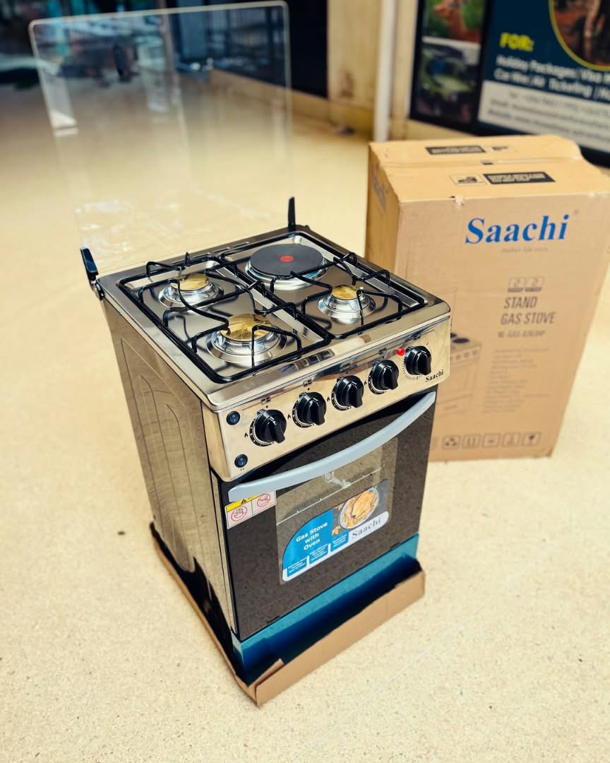 Saachi freestanding combined gas and electric stove