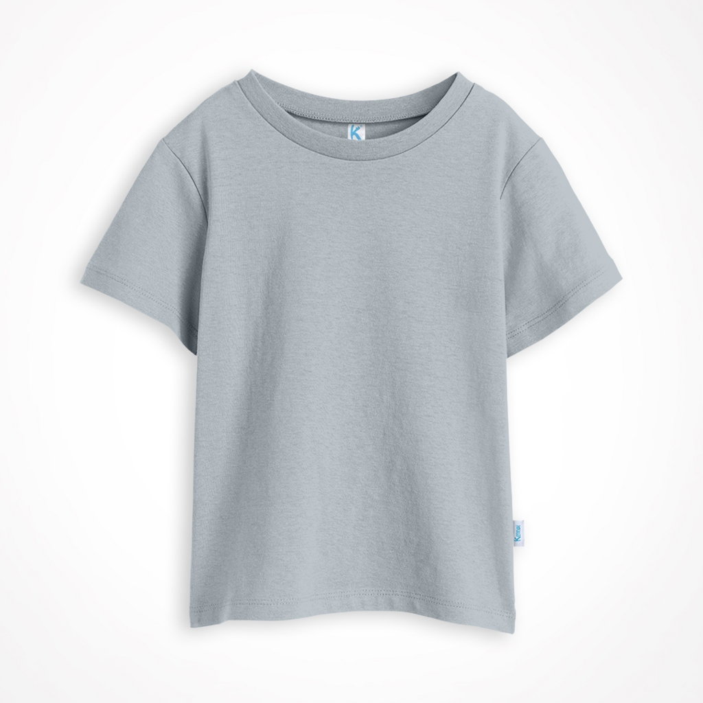 KAOS ATASAN PENDEK POLOS ABU MUDA SOLID