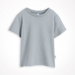 KAOS ATASAN PENDEK POLOS ABU MUDA SOLID