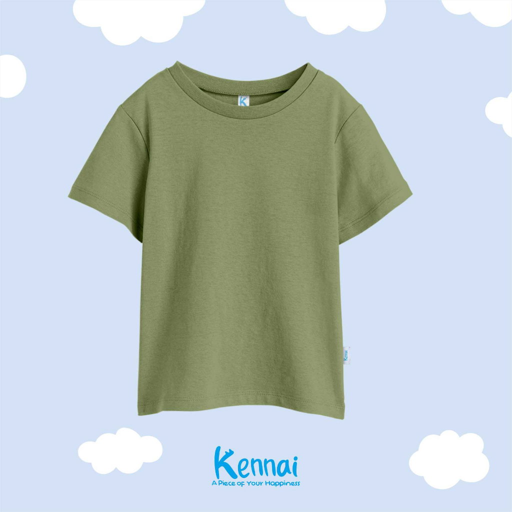 KAOS ATASAN PENDEK POLOS MOSS GREEN