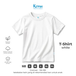 KAOS ATASAN PENDEK POLOS WHITE