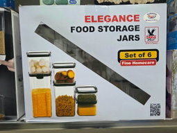 A Set of 6 Elegance Food Storage Jars