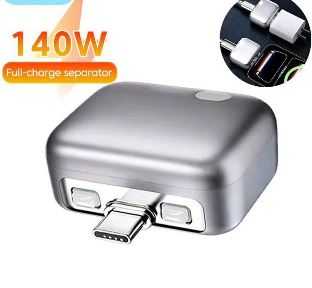 140W Smart Full Charge Separator Type-C Charging Adapter Overcharge protection Auto power-off for Type-C devices