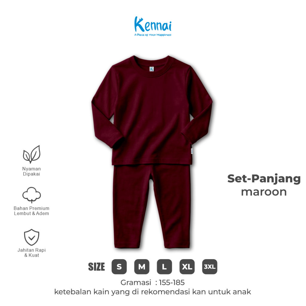 SETELAN PANJANG POLOS MAROON
