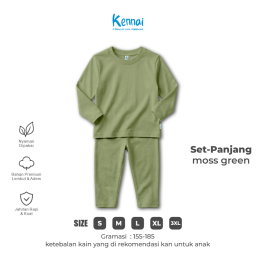 SETELAN PANJANG POLOS MOSS GREEN