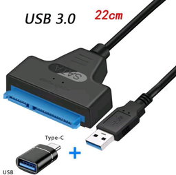 SATA to USB 3.0/2.0/Type-C Adapter Sata Cable Up To 6 Gbps Support 2.5 Inch External HDD SSD Hard Drive