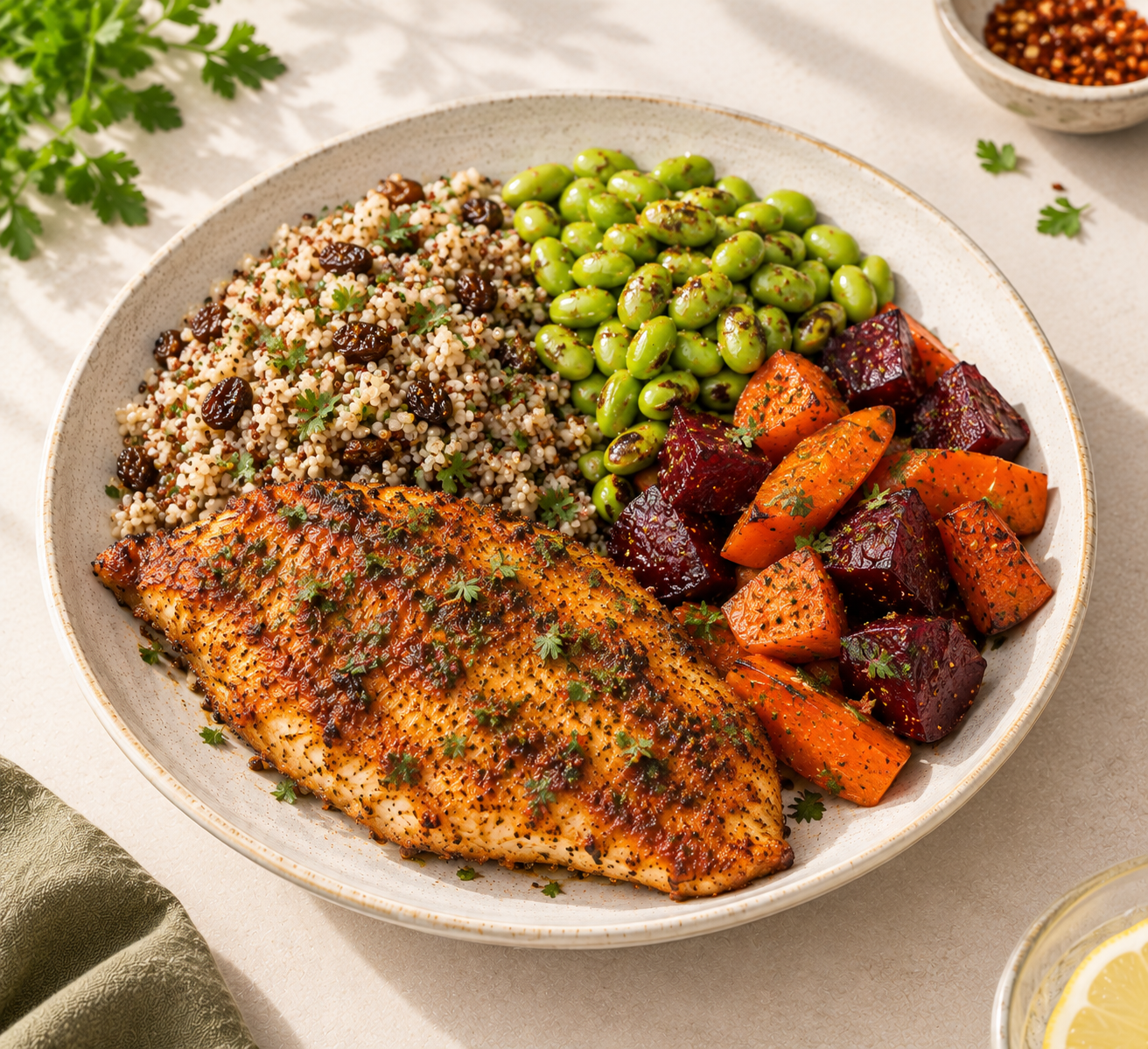 Tandoori Spiced Tilapia & Quinoa (Frozen)_0