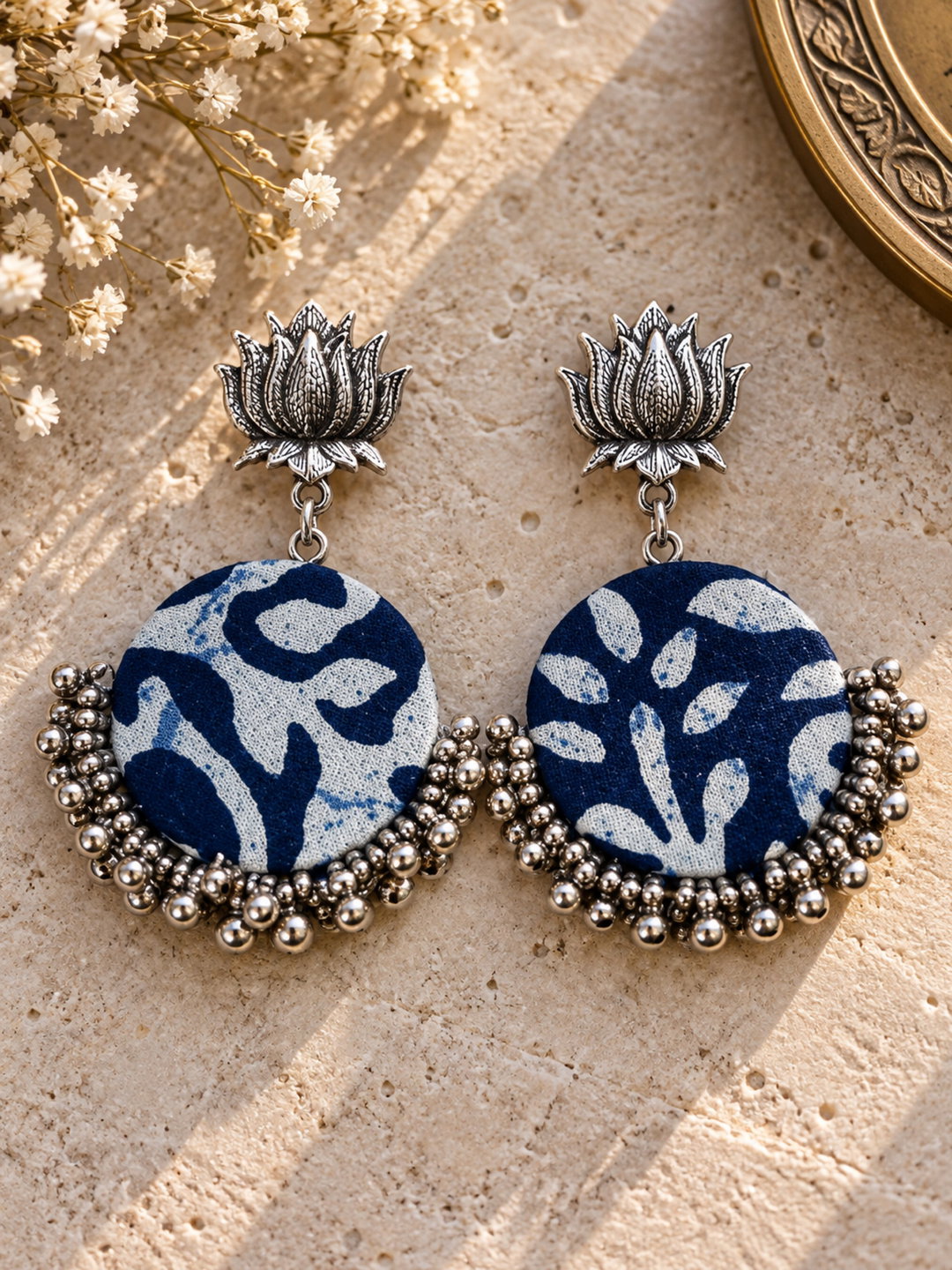 Neel Phool Ghungroo Earrings