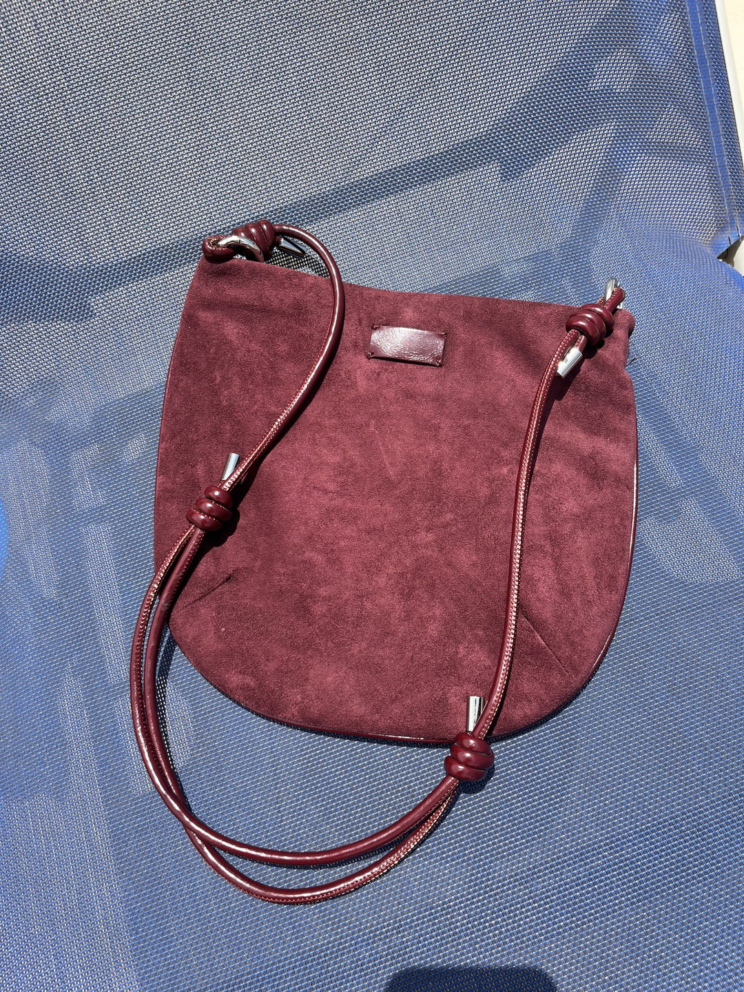 Burgundy Suede Bag 🍷 