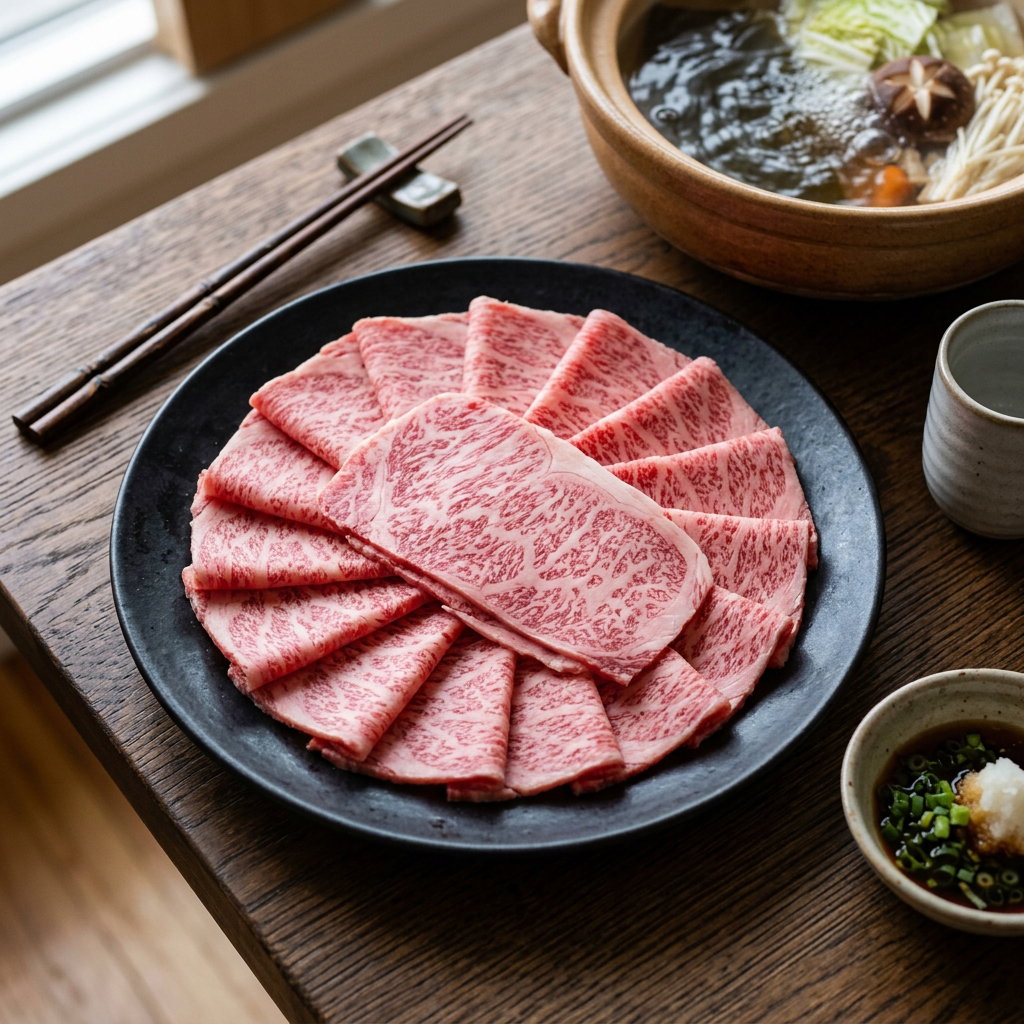 Miyazaki A5 Wagyu Striploin Shabu Shabu 1pkt, 300g